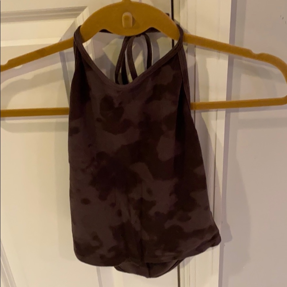 Brown Tie-Dye Halter